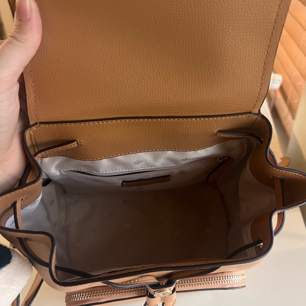 Kate Spade Tan Leather Backpack - Picture 4 of 6